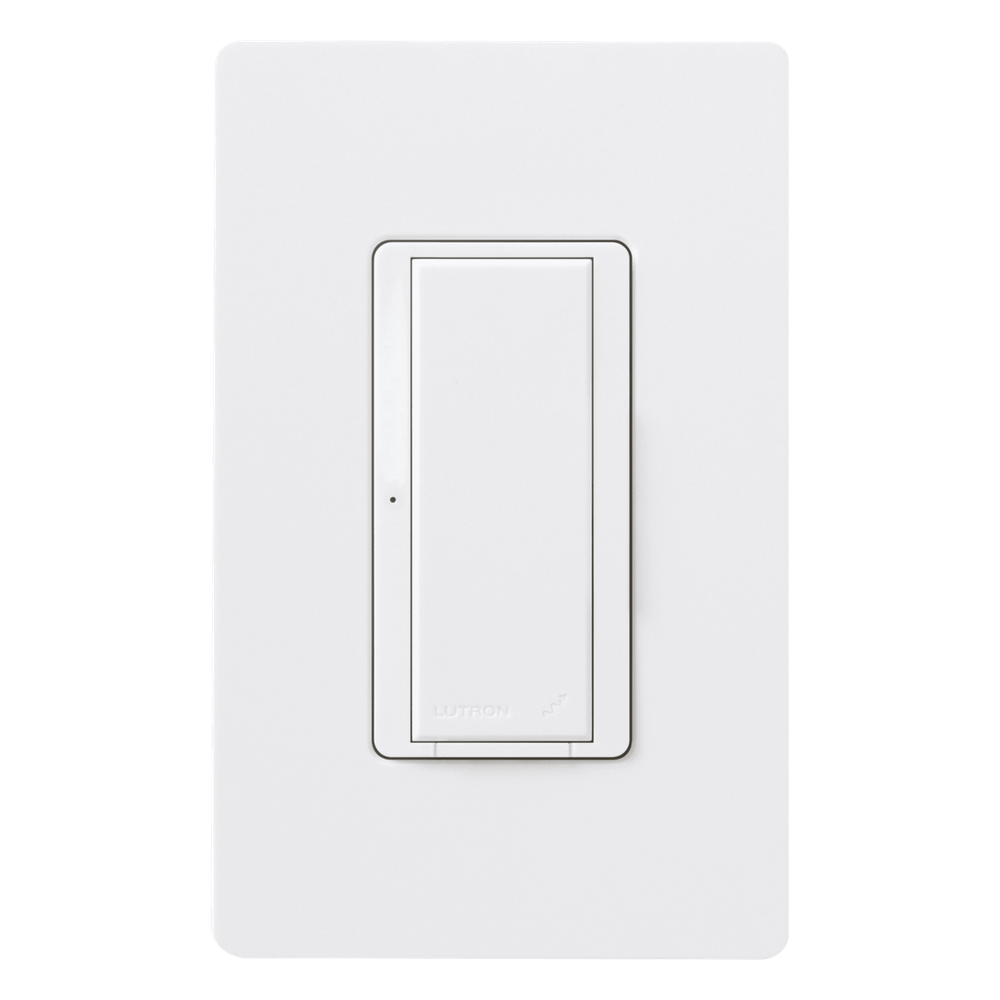 Interruptor electrónico Maestro de encendido/apagado, 8 A en iluminación y motores de 1/4 HP, 120 V, un polo o multilocalización, requiere neutro, para RadioRA 2 y RA2 Select