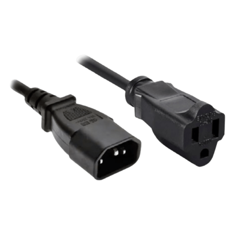 Cable de Alimentación / Enchufe C14/US / 60 cm (23.6 in) / Negro / Compatible NEO