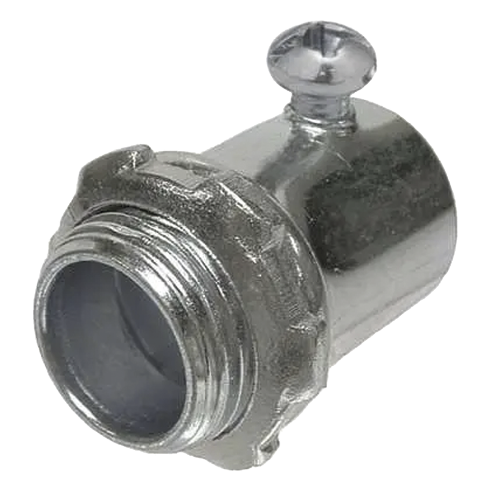 Conector de 3/4" (19 mm) para Pared Delgada con Tornillo.