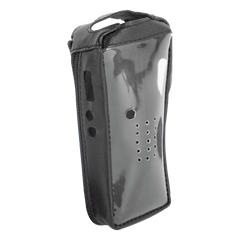 Funda Reforzada de piel con frente transparente para radios TK-2212, TK-2212L, TK-3212 y TK-3212L.