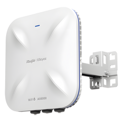 Punto de Acceso Mesh Wi-Fi 6 Industrial para Exterior Omnidireccional 5.95Gbps, MU-MIMO 4x4, 360°, Filtros Anti Interferencia y Auto Optimización con IA, puerto eth 2.5G y SFP