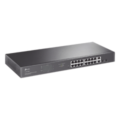 Switch no administrable de 16 puertos 10/100/1000Mbps y PoE af/at, 2 puertos SFP hasta 250W.