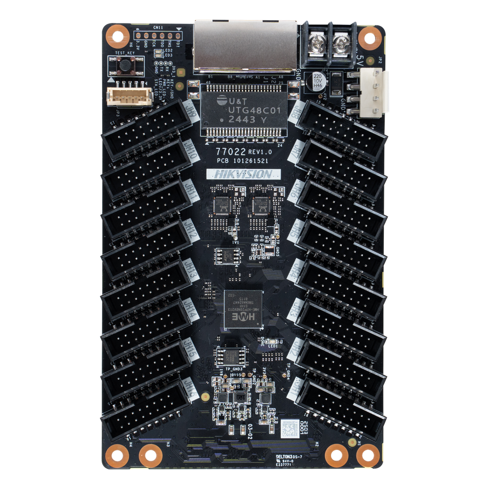 Tarjeta Receptora 16 Puertos / Carga Máxima 512×512 Píxeles / 16 Bit Nivel de Gris / Corrección de Cromaticidad Punto a Punto / Ajuste Gamma RGB Independiente / Compatible con 3D