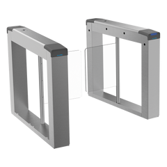 Torniquete Swing para EXTERIOR / Compatible con Reconocimiento Facial / Carril de 90 cms / Acero Inoxidable SUS304 / Motor Brushless / Capacidad 20-60 Personas por Minuto / 3,000,000 MCBF  / Perforaciones listas para montaje DS-KAB6ZU1 No Incluido
