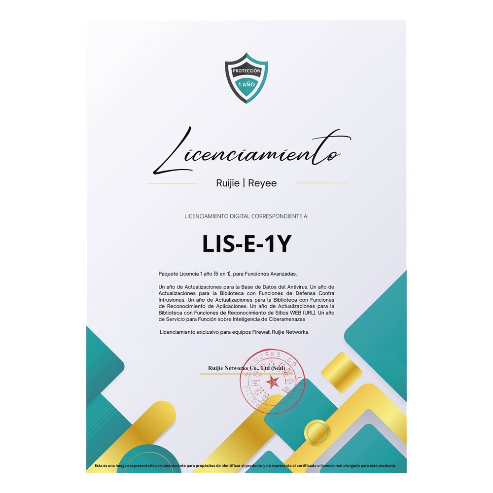 Paquete Licencia 1 año  (5 en 1), para Funciones Avanzadas Firewall modelo Z3200 series