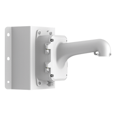 Montaje de Esquina con Caja de Conexión para Domos PTZ epcom y HIKVISION / Fabricado con Aleación de Aluminio y Acero