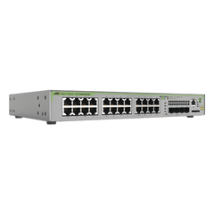 Switch Administrable CentreCOM GS970M, Capa 3 de 24 Puertos 10/100/1000 Mbps + 4 SFP Gigabit
