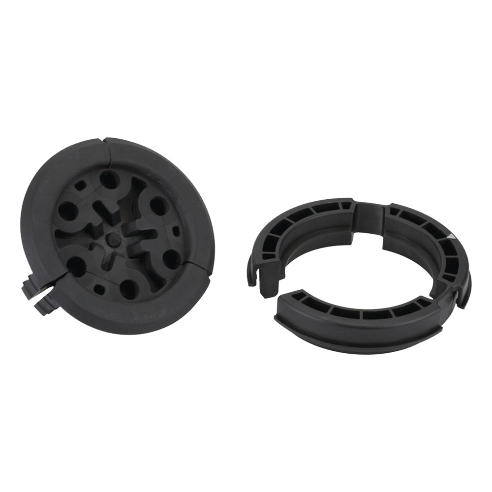 Bota Pasamuro de 4 Con 6 Orificios de 1/4 Para Cable Corrugado