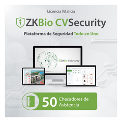Licencia para ZKBio CVsecurity permite gestionar hasta 50 dispositivos para tiempo y asistencia