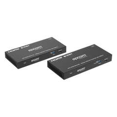 Kit Extensor HDMI con KVM |  4K@60Hz 4:4:4 | 150m en 1080 | 120m en 4K | HDBaseT | USB 2.0 | IR Bidireccional | POC | EDID