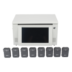 Kit de descarga simultanea para Bodycam | Estación de descarga XMRA8R3 | 8 X Bodycam  XMRR3
