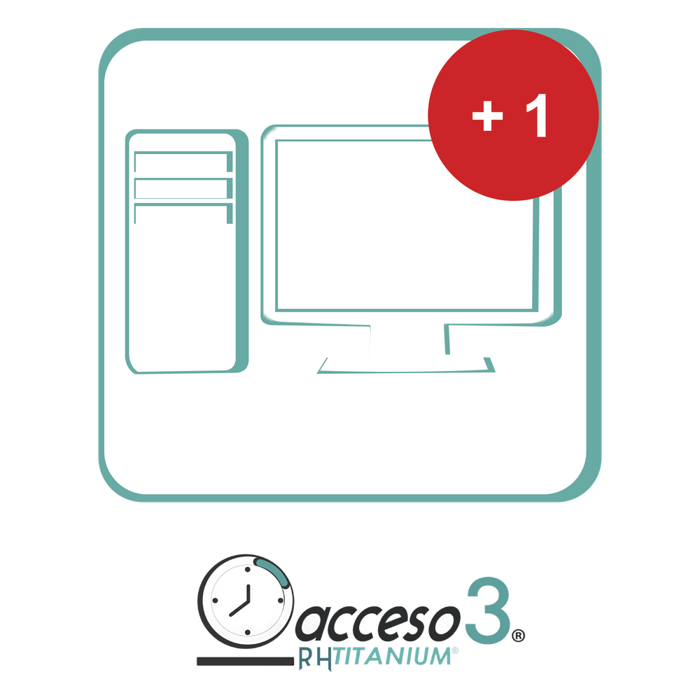 [BAJO PEDIDO] Expansión (Activacion adicional) para Software de Tiempo & Asistencia compatible con SISTEMAS DE NOMINA / Acceso3 - TITANIUM