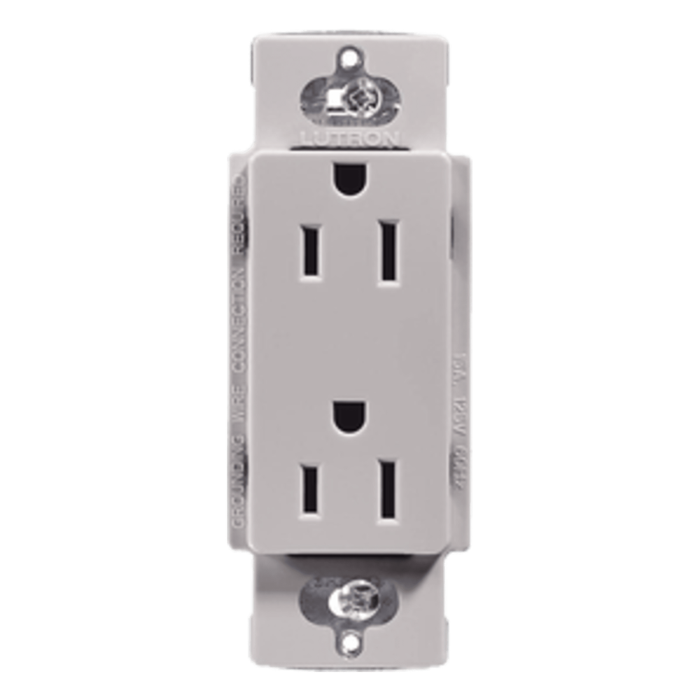 Contacto dúplex de pared 15 A / 125 V, línea Claro, para instalaciones residenciales y comerciales
