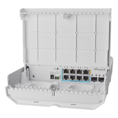 (CSS610-1Gi-7R-2S+OUT) netPower Lite 7R Switch Smart 7 puertos PoE Inverso Gigabit, 2 SFP+ 10G, para exterior