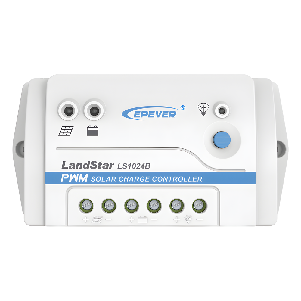 Controlador Solar PWM / 10A / 12/24V / RS-485 / Baterías Gel-AGM-Selladas / Parámetros Configurables