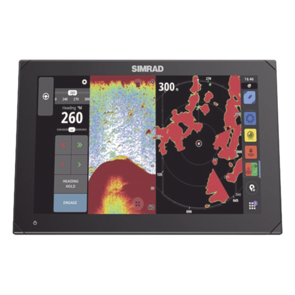 Pantalla de Navegación NSX de 12 pulgadas / SolarMAX IPS HD / Integración Total con Mercury / Compatibilidad con Radar HALO / Uso Compartido de Datos de Sonda / Conectividad Ethernet y USB / Red NMEA 2000