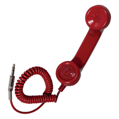 Auricular para el teléfono de emergencia. Con conector jack 6,3 mm.