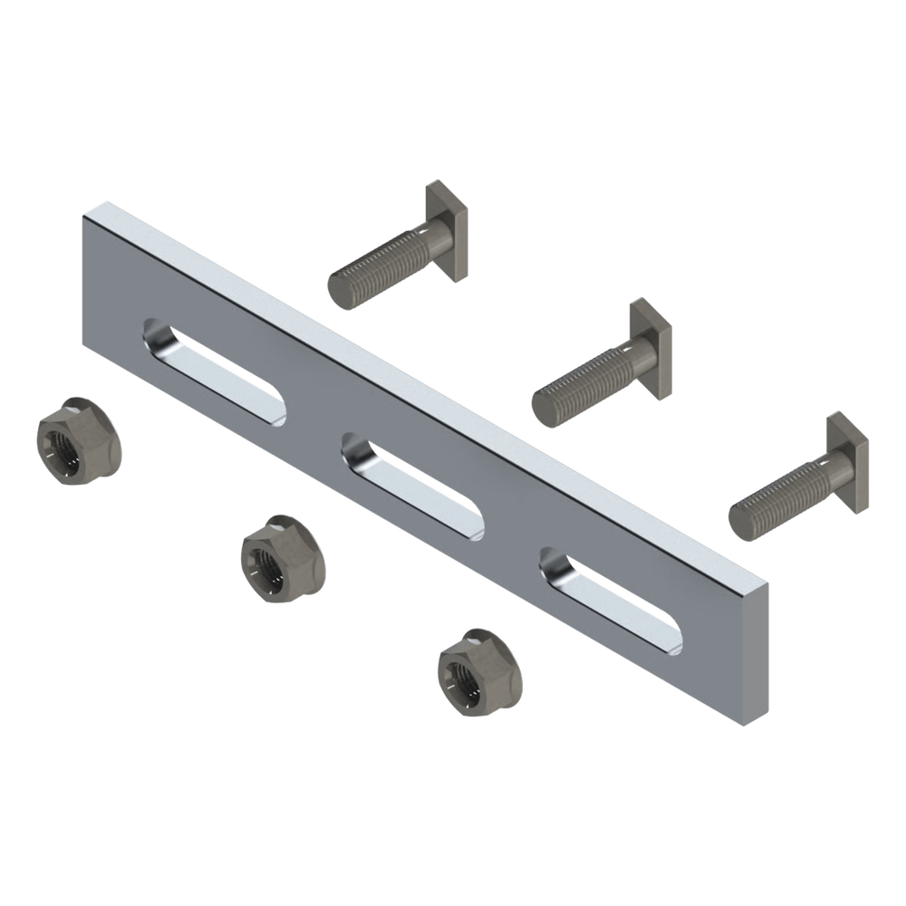 Soporte Inclinado Solar / Aluminio Serie 6000 / Fijaciones Acero Inoxidable / Compatible N Rail 4.72 / Techo Losa Plana / 135 g