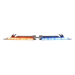 Visera Interior Rojo-Blanco/Azul-Blanco 144 LED Con Luces De Penetración incluye Bracket Ford Police Interceptor, Necesario agregar CZMATSIBSYS