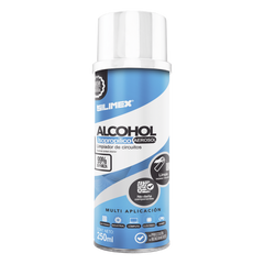 Alcohol Isopropilico en Aerosol para limpieza de equipos de vídeo, fibra óptica, cómputo, y equipo telefónico 250 ml