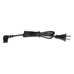 Cable de Alimentación Eléctrica para 120-240 Vca / 1 Metro (3.28 Pies) / 2 Clavijas Tipo Americano / Conector en Forma Tipo L