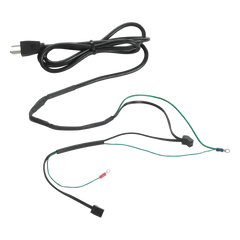 Cable de alimentación con Termostato Integrado para Ventiladores / 1.8 m (5.9 ft) / 115V / 10A / Cobre / Negro / 2 Conectores para Ventiladores