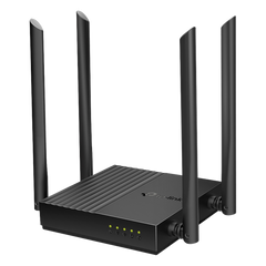 Router Inalámbrico AC 1200 / Doble Banda MU-MIMO / 1 puerto WAN 10/100/1000 Mbps / 4 puertos LAN 10/100/1000 Mbps / Compatible con EasyMesh / Administración Web o App Tether