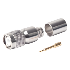 Conector TNC Macho de Anillo Plegable para LMR-400, 9913, 8214, CNT-400, RFLASH-1113, RG8/U-SYS, Niquel/Oro/Teflón.