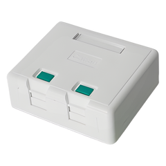 Caja de Pared con 2 Puertos Keystone, No Incluye Jacks