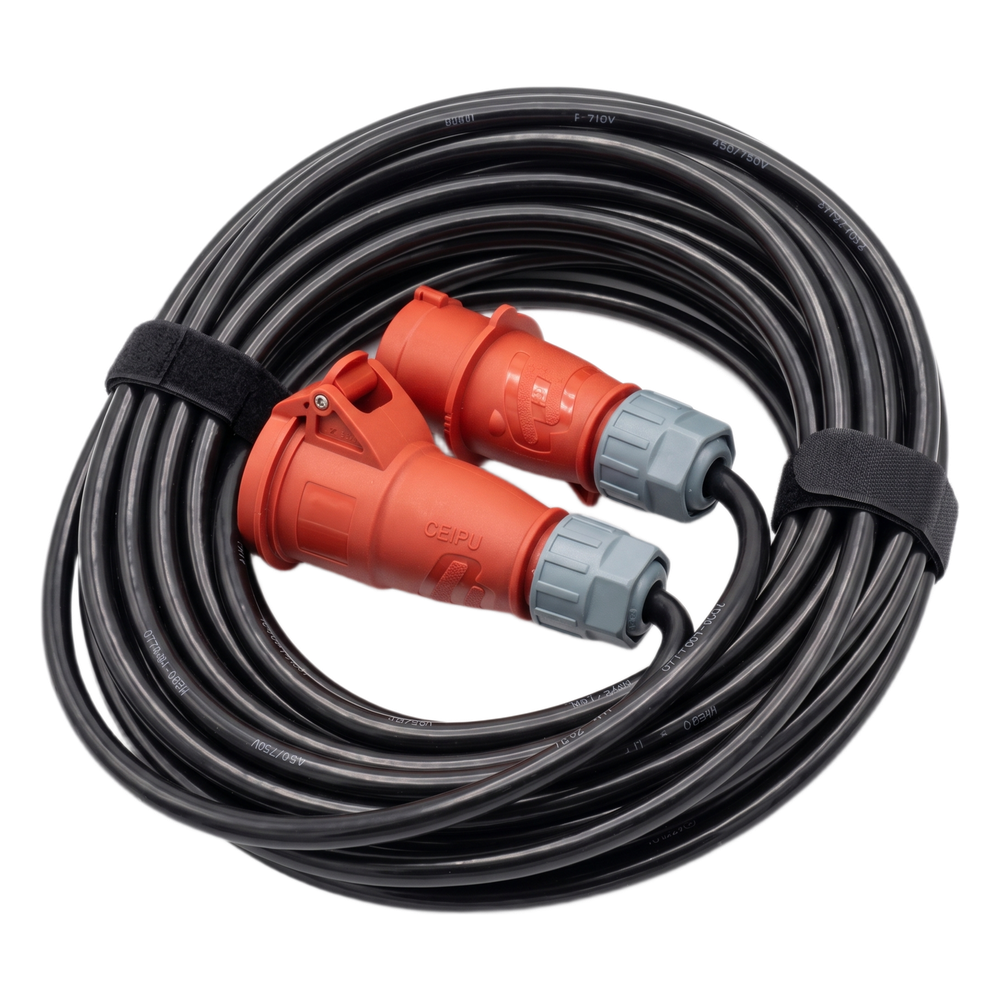 Manguera de Alimentación Trifásica Profesional Para Polipastos Eléctricos Alto Voltaje / IP44 / Uso Intensivo Móvil / -25°C a +60°C