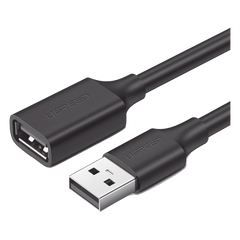 Cable Extensor USB 2.0 A a A | 1 metro | Macho-Hembra | Ultra Durabilidad | Núcleo de Cobre Estañado 28/22 AWG | Blindaje Interior Múltiple / Ideal para teclado, mouse, impresoras, etc.