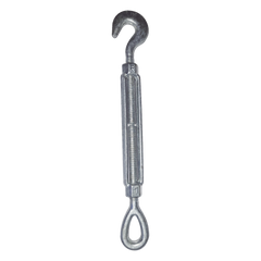 Tensor de 1/2" x 12" Acero Forjado OJO-GANCHO Galv. Inmersión en Caliente (Carga Max. 1500 lbs).