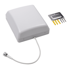 Antena Tipo Panel Multibanda 600-960 MHz/ 1425-4700 MHz. Para interior. Especial para amplificadores y dispositivos celulares Multi-tecnología.