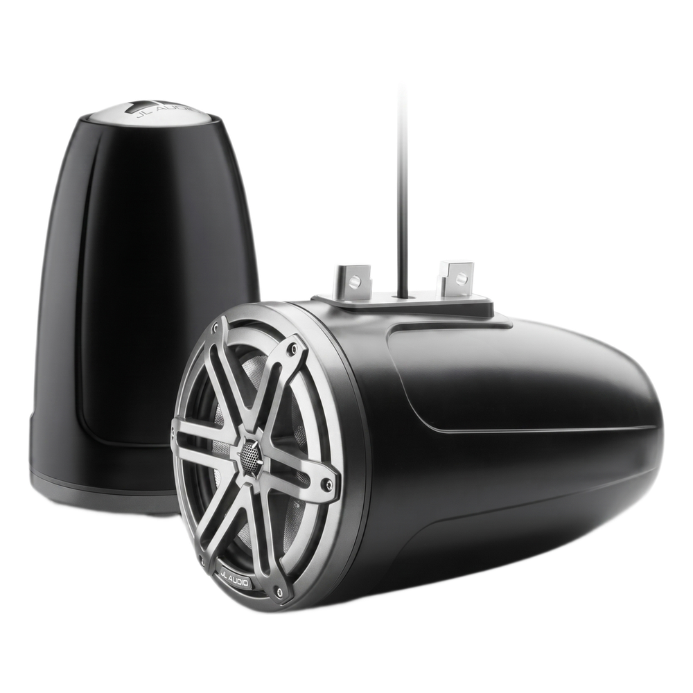 Bocina Marina Tipo Torre Cerrada / 7.7 Pulgadas (196 mm) / Serie M3 / Coaxial 2 Vías / Rejilla Sport Gris / Carcasa Sport Black / 100W RMS / 4 Ohms