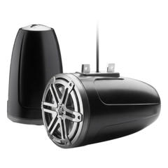 Bocina Marina Tipo Torre Cerrada / 7.7 Pulgadas (196 mm) / Serie M3 / Coaxial 2 Vías / Rejilla Sport Gris / Carcasa Sport Black / 100W RMS / 4 Ohms