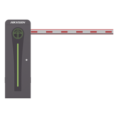 Barrera Vehicular con Brazo Iluminado Led 4 mts INCLUIDO / Derecha / Alto Desempeño / Brushless / Semáforo Rojo-Verde en Gabinete / Incluye 2 Controles Remotos