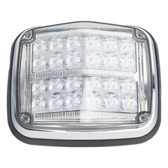 Luz de advertencia de 8 X 6", Color Rojo / Claro, SAE,  IP67, Ideal para Ambulancias