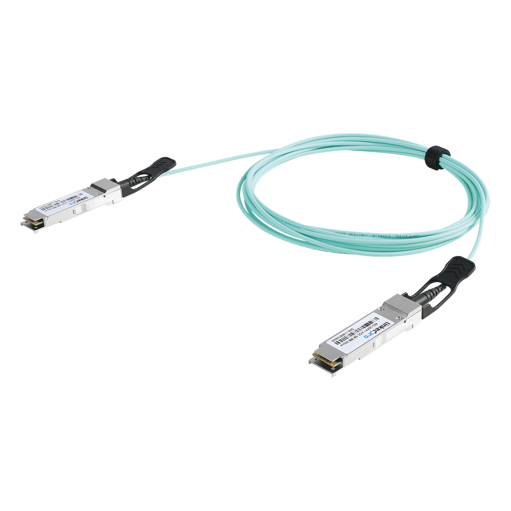 Cable AOC QSFP+ de 40 Gbps a 40 Gbps / Cable de fibra óptica Activo / Longitud: 2 metros