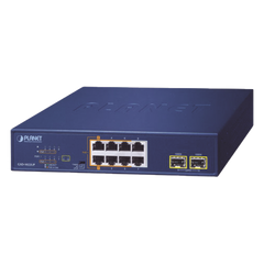 Switch PoE No Administrable de Escritorio, 2 Puertos Gigabit 802.3bt, 4 Puertos Gigabit 802.3at, 2 Puertos 10/100/1000, 2 Puertos SFP Gigabit.