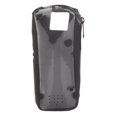 Funda Reforzada en Piel para Cinto, con Cierre y Amplio Visor Frontal Transparente para Radios Aéreos IC-A25.