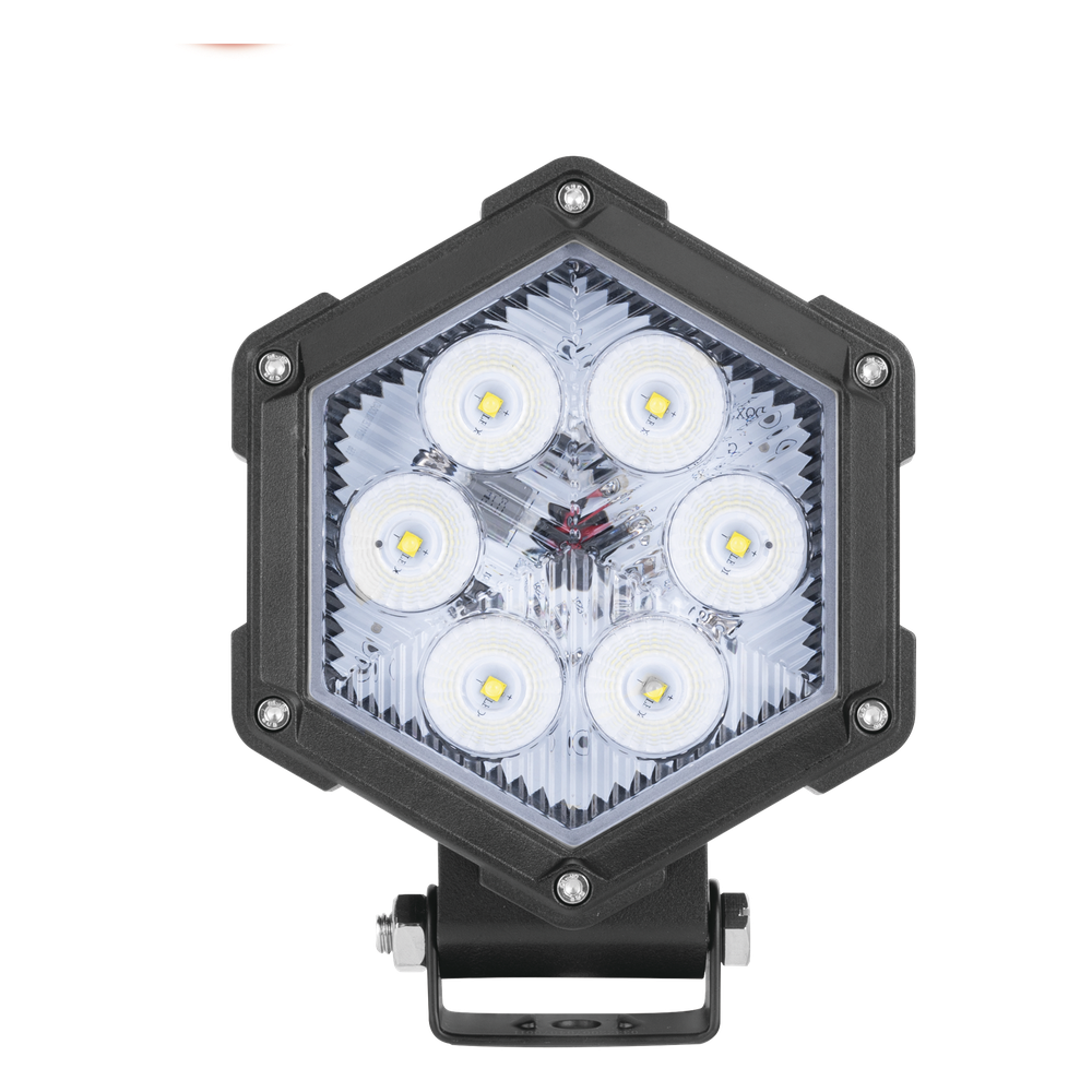 Luz de Trabajo Ultra brillante, 6 Led, 2200 Lumenes, 30 watts, 12-24 Vcc