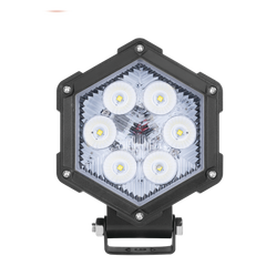 Luz de Trabajo Ultra brillante, 6 Led, 2200 Lumenes, 30 watts, 12-24 Vcc