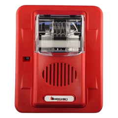 Sirena Estrobo, 12 Vcd, Multi-Candela 15 hasta 110 cd, Montaje En Pared, Color Rojo, Serie HEC3 (0500-05980) Hochiki