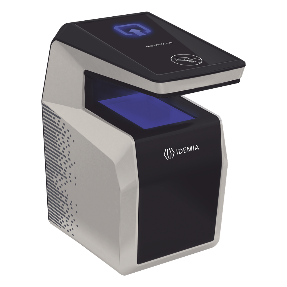 Lector de huella MorphoWave Compact /Prox HID/iClasss/Mifare/Desfire card reader and HID Mobile Access