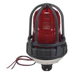 Luz estroboscópica para ubicaciónes peligrosas,  montaje tipo tubo, 12-24 VCD, color Rojo