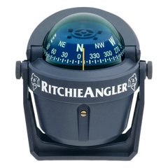 Brújula de Navegación Marítima RitchieAngler RA-91 / Montaje en Bracket / Dial 2 3/4" (70 mm) / Iluminación Nocturna Verde / DirectiveForce Magnets / Acabado Gris Anti-Reflejo / 100% Reparable