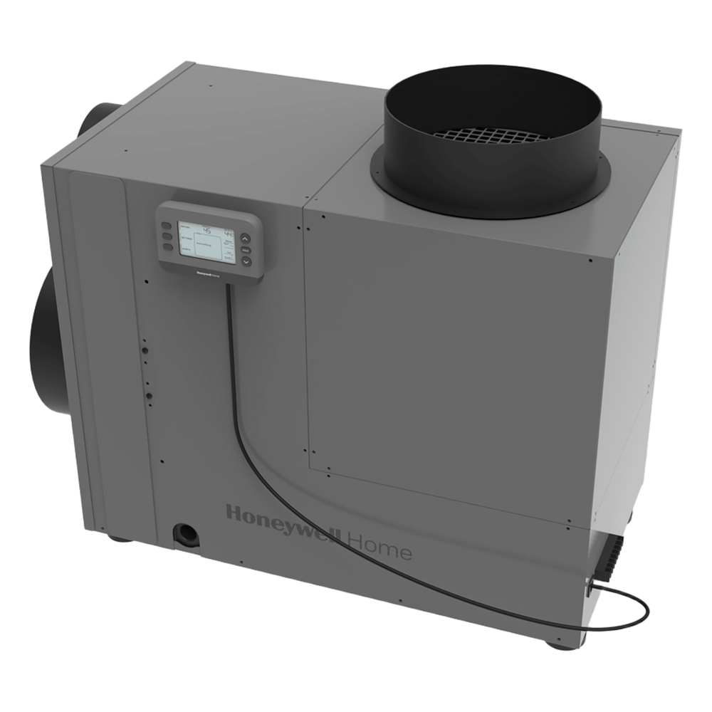 Deshumidificador de casa completa de 90 pints por día con ventilación integrada, salida tri-direccional y sensores de fuga, filtro MERV 8 de 14x20 pulgadas