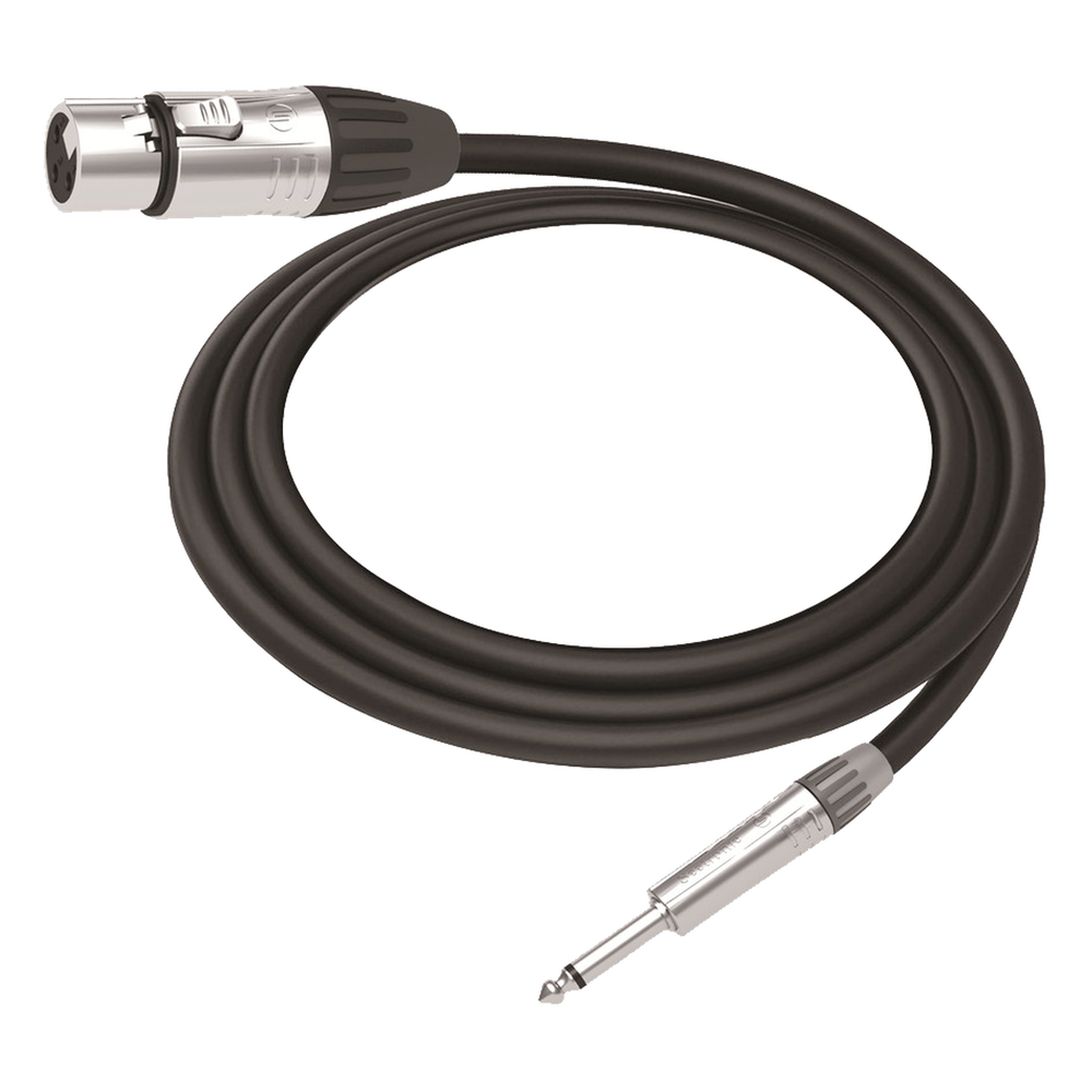 Cable de Audio | XLR 3 Polos Hembra a Plug 1/4 in mono | Conector Seetronic Serie M SCMF3 - MP2X | Longitud 3m