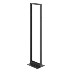 Rack Abierto de 2 Postes Estándar de 19 in / 45U / 2.13 m (7 ft) de Altura / Aluminio 6063-T6 / Rieles Roscados 12-24 UNC / Patrón EIA Universal / Negro RAL 9005