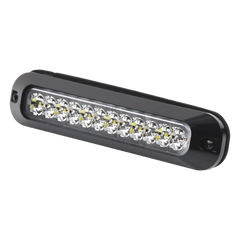 Luz Auxiliar de 12 LED, Rojo/Blanco, Lente Transparente